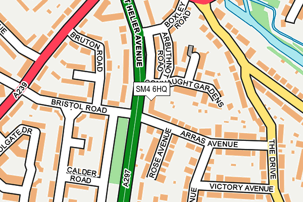 SM4 6HQ map - OS OpenMap – Local (Ordnance Survey) SM4 6HQ map - OS OpenMap – Local (Ordnance Survey)