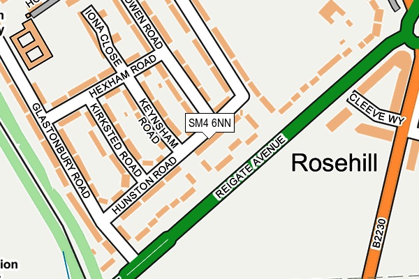 SM4 6NN map - OS OpenMap – Local (Ordnance Survey) SM4 6NN map - OS OpenMap – Local (Ordnance Survey)