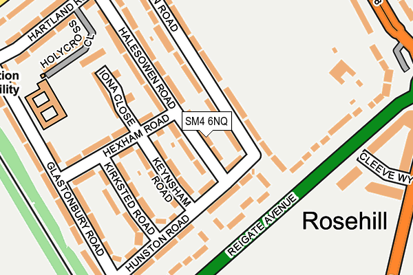 SM4 6NQ map - OS OpenMap – Local (Ordnance Survey) SM4 6NQ map - OS OpenMap – Local (Ordnance Survey)