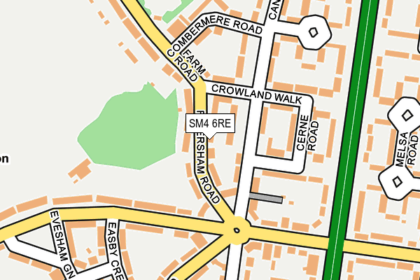SM4 6RE map - OS OpenMap – Local (Ordnance Survey) SM4 6RE map - OS OpenMap – Local (Ordnance Survey)