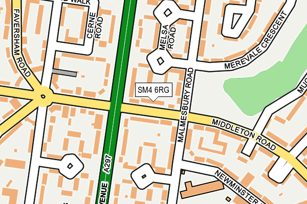 SM4 6RG map - OS OpenMap – Local (Ordnance Survey) SM4 6RG map - OS OpenMap – Local (Ordnance Survey)