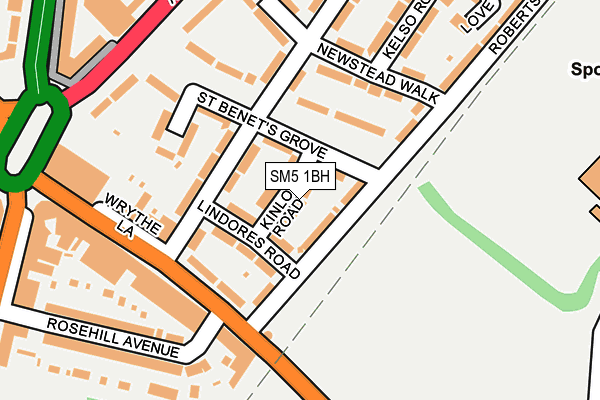 SM5 1BH map - OS OpenMap – Local (Ordnance Survey) SM5 1BH map - OS OpenMap – Local (Ordnance Survey)