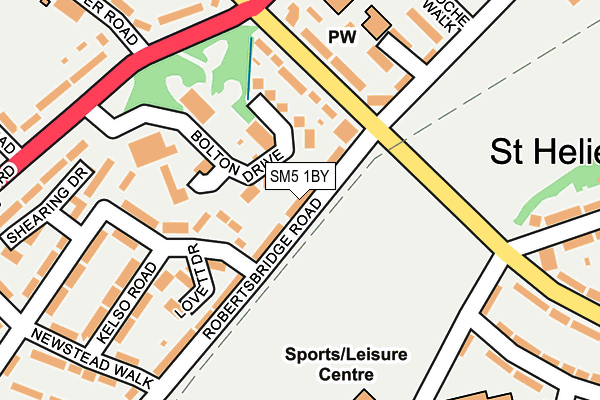 SM5 1BY map - OS OpenMap – Local (Ordnance Survey) SM5 1BY map - OS OpenMap – Local (Ordnance Survey)