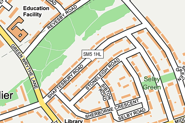 SM5 1HL map - OS OpenMap – Local (Ordnance Survey) SM5 1HL map - OS OpenMap – Local (Ordnance Survey)