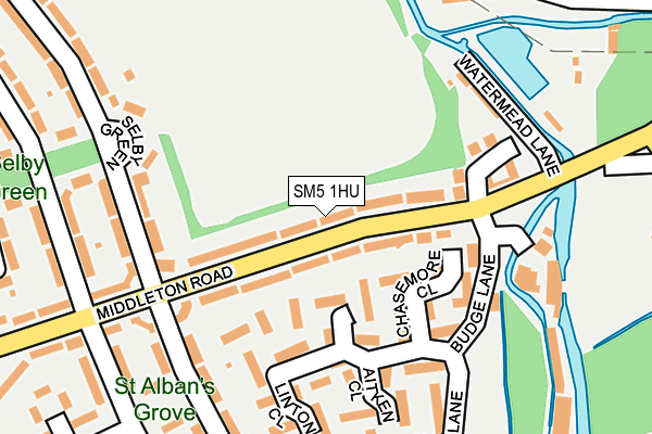 SM5 1HU map - OS OpenMap – Local (Ordnance Survey) SM5 1HU map - OS OpenMap – Local (Ordnance Survey)