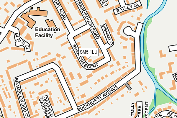 SM5 1LU map - OS OpenMap – Local (Ordnance Survey) SM5 1LU map - OS OpenMap – Local (Ordnance Survey)