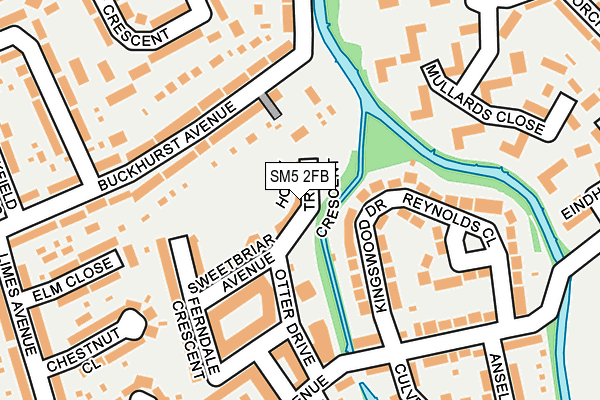 SM5 2FB map - OS OpenMap – Local (Ordnance Survey) SM5 2FB map - OS OpenMap – Local (Ordnance Survey)