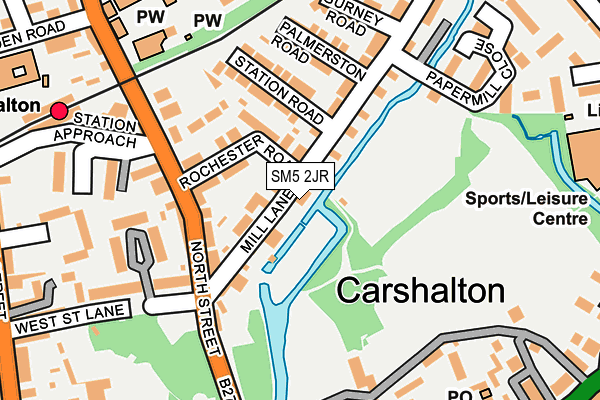 SM5 2JR map - OS OpenMap – Local (Ordnance Survey) SM5 2JR map - OS OpenMap – Local (Ordnance Survey)
