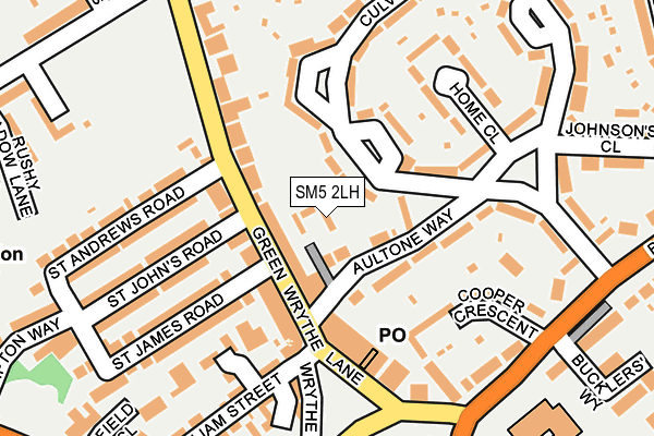 SM5 2LH map - OS OpenMap – Local (Ordnance Survey) SM5 2LH map - OS OpenMap – Local (Ordnance Survey)