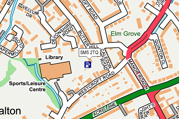 SM5 2TQ map - OS OpenMap – Local (Ordnance Survey) SM5 2TQ map - OS OpenMap – Local (Ordnance Survey)