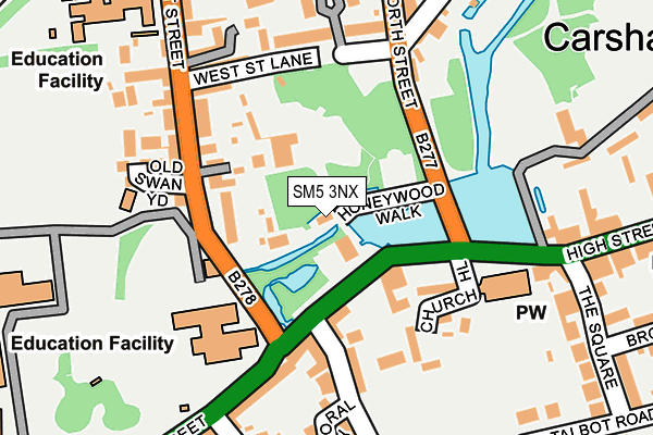 SM5 3NX map - OS OpenMap – Local (Ordnance Survey) SM5 3NX map - OS OpenMap – Local (Ordnance Survey)