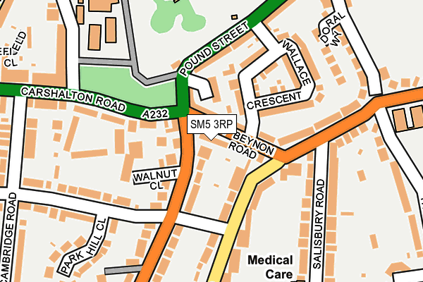 SM5 3RP map - OS OpenMap – Local (Ordnance Survey) SM5 3RP map - OS OpenMap – Local (Ordnance Survey)