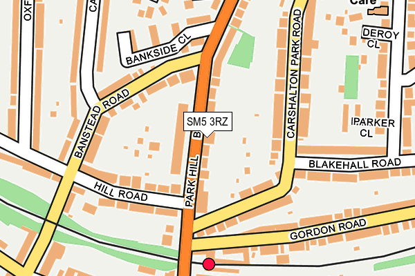 SM5 3RZ map - OS OpenMap – Local (Ordnance Survey) SM5 3RZ map - OS OpenMap – Local (Ordnance Survey)