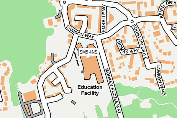 SM5 4NS map - OS OpenMap – Local (Ordnance Survey) SM5 4NS map - OS OpenMap – Local (Ordnance Survey)
