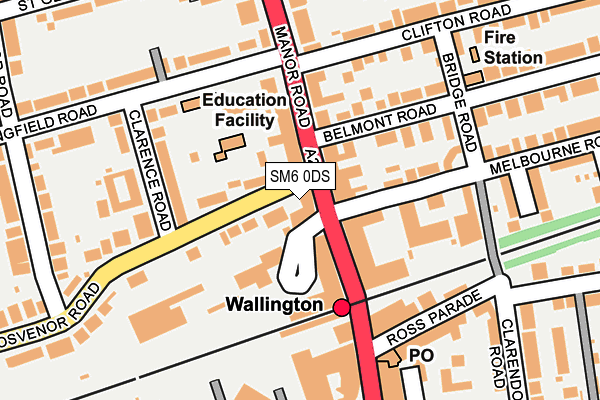 SM6 0DS map - OS OpenMap – Local (Ordnance Survey) SM6 0DS map - OS OpenMap – Local (Ordnance Survey)