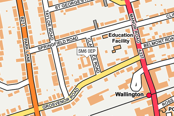 SM6 0EP map - OS OpenMap – Local (Ordnance Survey) SM6 0EP map - OS OpenMap – Local (Ordnance Survey)