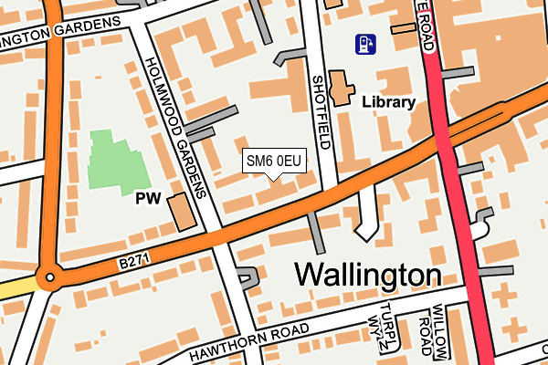 SM6 0EU map - OS OpenMap – Local (Ordnance Survey) SM6 0EU map - OS OpenMap – Local (Ordnance Survey)