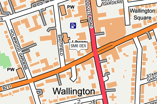 SM6 0EX map - OS OpenMap – Local (Ordnance Survey) SM6 0EX map - OS OpenMap – Local (Ordnance Survey)