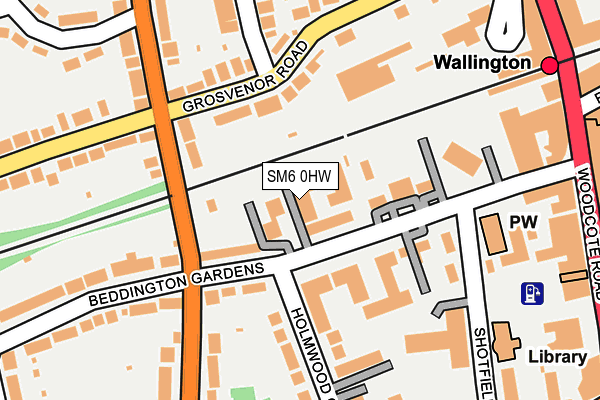 SM6 0HW map - OS OpenMap – Local (Ordnance Survey) SM6 0HW map - OS OpenMap – Local (Ordnance Survey)
