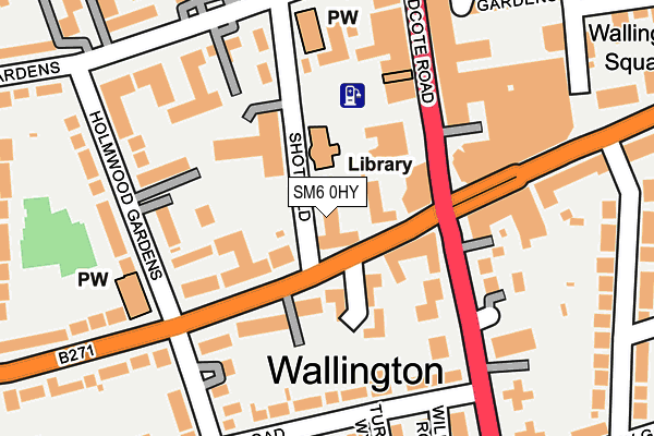 SM6 0HY map - OS OpenMap – Local (Ordnance Survey) SM6 0HY map - OS OpenMap – Local (Ordnance Survey)