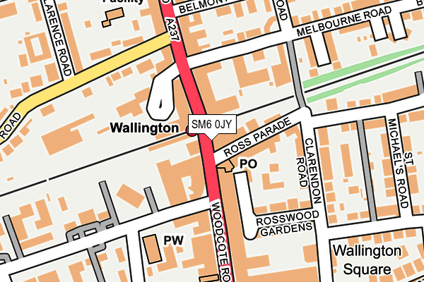 SM6 0JY map - OS OpenMap – Local (Ordnance Survey) SM6 0JY map - OS OpenMap – Local (Ordnance Survey)