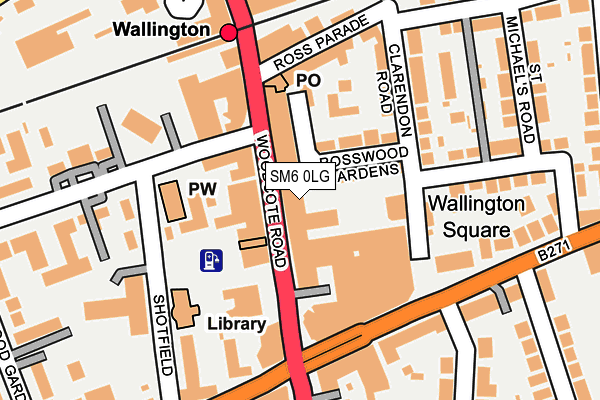 SM6 0LG map - OS OpenMap – Local (Ordnance Survey) SM6 0LG map - OS OpenMap – Local (Ordnance Survey)