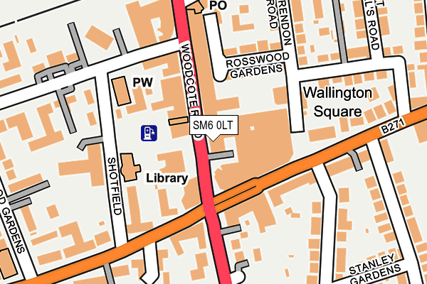 SM6 0LT map - OS OpenMap – Local (Ordnance Survey) SM6 0LT map - OS OpenMap – Local (Ordnance Survey)
