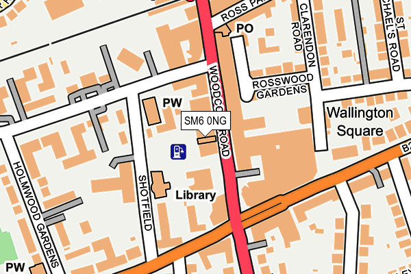 SM6 0NG map - OS OpenMap – Local (Ordnance Survey) SM6 0NG map - OS OpenMap – Local (Ordnance Survey)