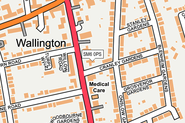 SM6 0PS map - OS OpenMap – Local (Ordnance Survey) SM6 0PS map - OS OpenMap – Local (Ordnance Survey)
