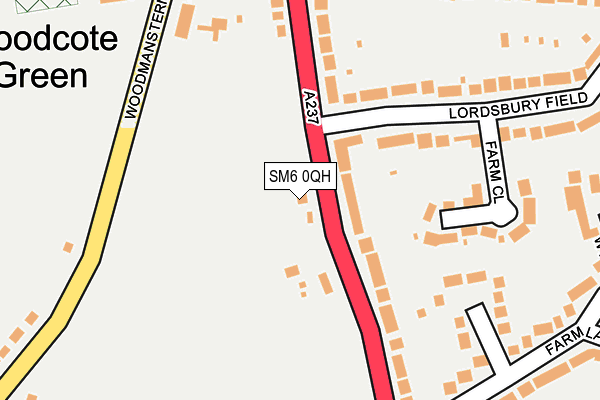 SM6 0QH map - OS OpenMap – Local (Ordnance Survey) SM6 0QH map - OS OpenMap – Local (Ordnance Survey)