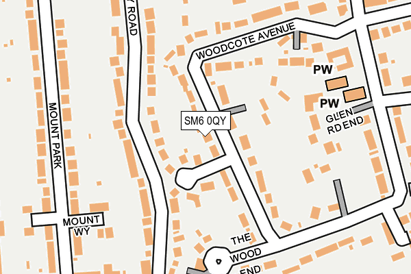 SM6 0QY map - OS OpenMap – Local (Ordnance Survey) SM6 0QY map - OS OpenMap – Local (Ordnance Survey)