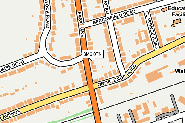 SM6 0TN map - OS OpenMap – Local (Ordnance Survey) SM6 0TN map - OS OpenMap – Local (Ordnance Survey)