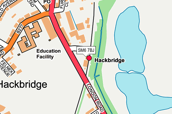 SM6 7BJ map - OS OpenMap – Local (Ordnance Survey) SM6 7BJ map - OS OpenMap – Local (Ordnance Survey)