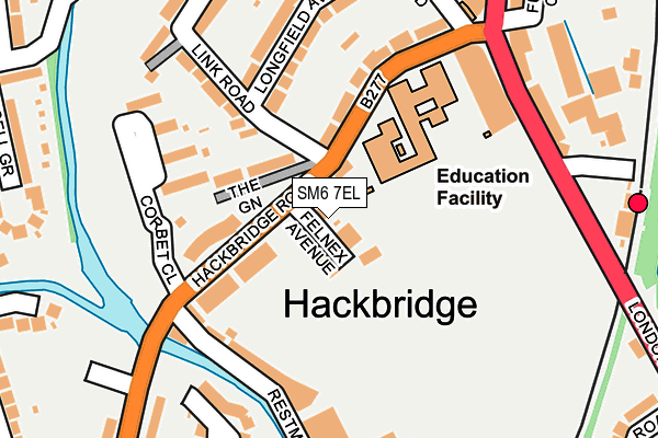 SM6 7EL map - OS OpenMap – Local (Ordnance Survey) SM6 7EL map - OS OpenMap – Local (Ordnance Survey)