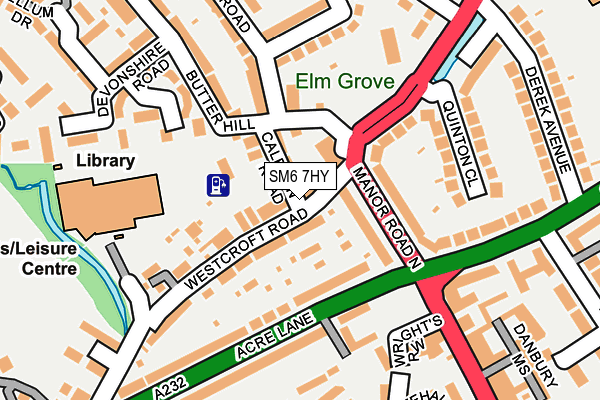 SM6 7HY map - OS OpenMap – Local (Ordnance Survey) SM6 7HY map - OS OpenMap – Local (Ordnance Survey)