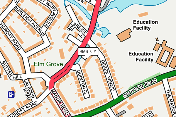SM6 7JY map - OS OpenMap – Local (Ordnance Survey) SM6 7JY map - OS OpenMap – Local (Ordnance Survey)