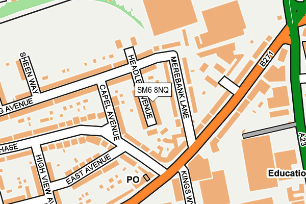SM6 8NQ map - OS OpenMap – Local (Ordnance Survey) SM6 8NQ map - OS OpenMap – Local (Ordnance Survey)