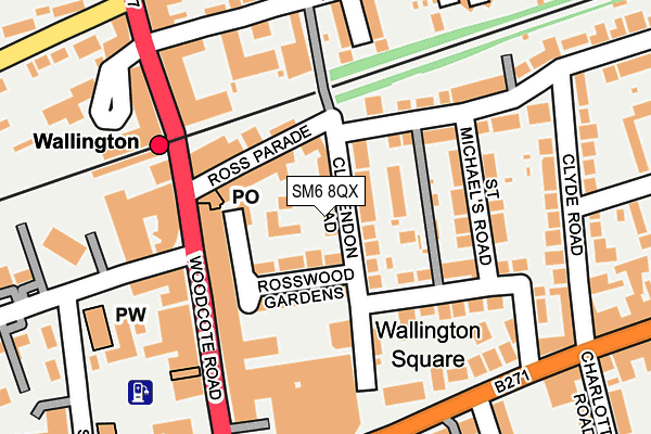 SM6 8QX map - OS OpenMap – Local (Ordnance Survey) SM6 8QX map - OS OpenMap – Local (Ordnance Survey)