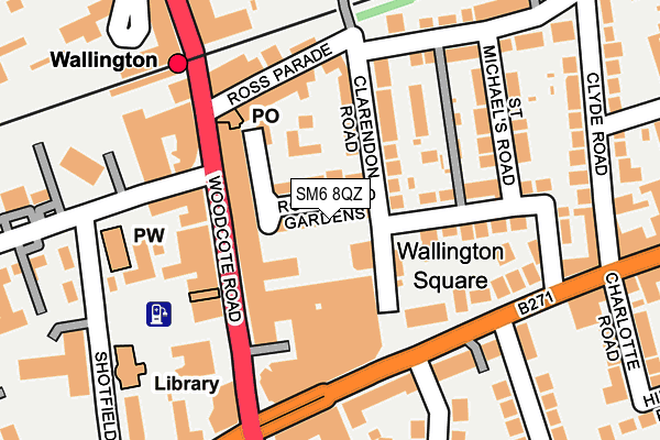 SM6 8QZ map - OS OpenMap – Local (Ordnance Survey) SM6 8QZ map - OS OpenMap – Local (Ordnance Survey)