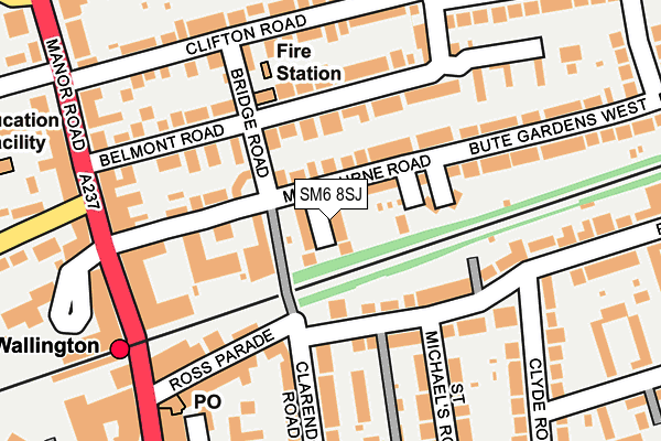 SM6 8SJ map - OS OpenMap – Local (Ordnance Survey) SM6 8SJ map - OS OpenMap – Local (Ordnance Survey)