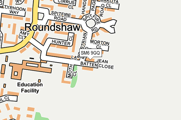 SM6 9GQ map - OS OpenMap – Local (Ordnance Survey) SM6 9GQ map - OS OpenMap – Local (Ordnance Survey)