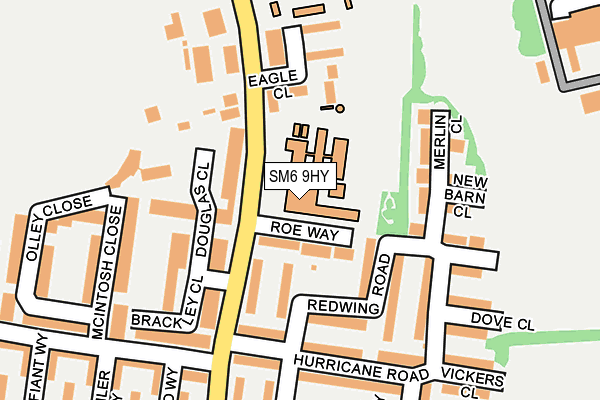 SM6 9HY map - OS OpenMap – Local (Ordnance Survey) SM6 9HY map - OS OpenMap – Local (Ordnance Survey)