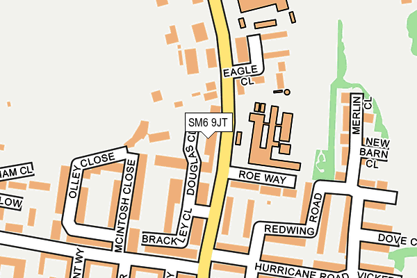 SM6 9JT map - OS OpenMap – Local (Ordnance Survey) SM6 9JT map - OS OpenMap – Local (Ordnance Survey)