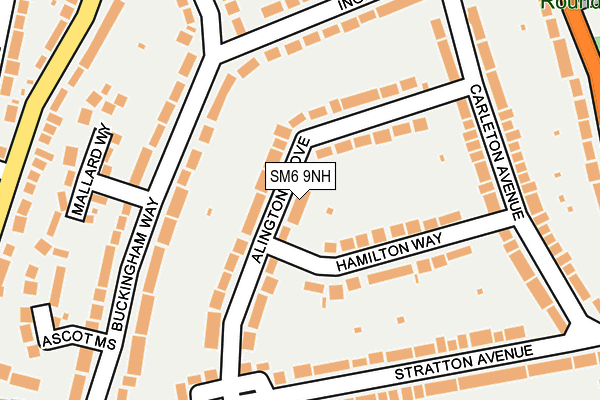 SM6 9NH map - OS OpenMap – Local (Ordnance Survey) SM6 9NH map - OS OpenMap – Local (Ordnance Survey)