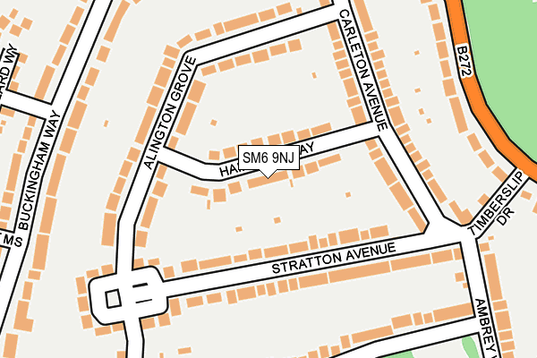 SM6 9NJ map - OS OpenMap – Local (Ordnance Survey) SM6 9NJ map - OS OpenMap – Local (Ordnance Survey)