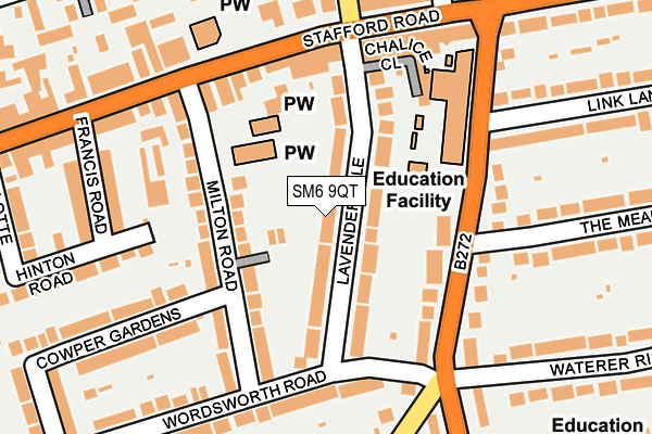 SM6 9QT map - OS OpenMap – Local (Ordnance Survey) SM6 9QT map - OS OpenMap – Local (Ordnance Survey)