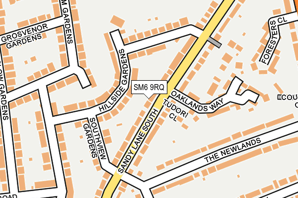 SM6 9RQ map - OS OpenMap – Local (Ordnance Survey) SM6 9RQ map - OS OpenMap – Local (Ordnance Survey)