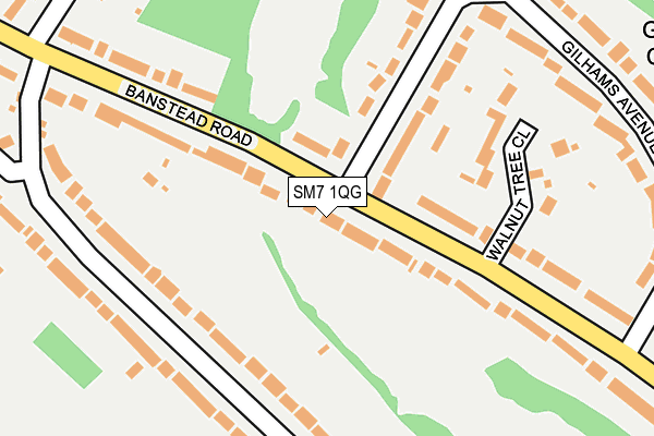SM7 1QG map - OS OpenMap – Local (Ordnance Survey) SM7 1QG map - OS OpenMap – Local (Ordnance Survey)