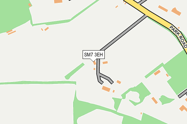 SM7 3EH map - OS OpenMap – Local (Ordnance Survey) SM7 3EH map - OS OpenMap – Local (Ordnance Survey)