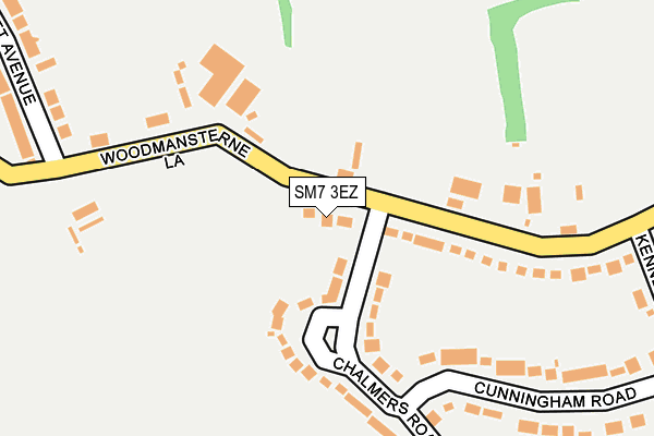 SM7 3EZ map - OS OpenMap – Local (Ordnance Survey) SM7 3EZ map - OS OpenMap – Local (Ordnance Survey)
